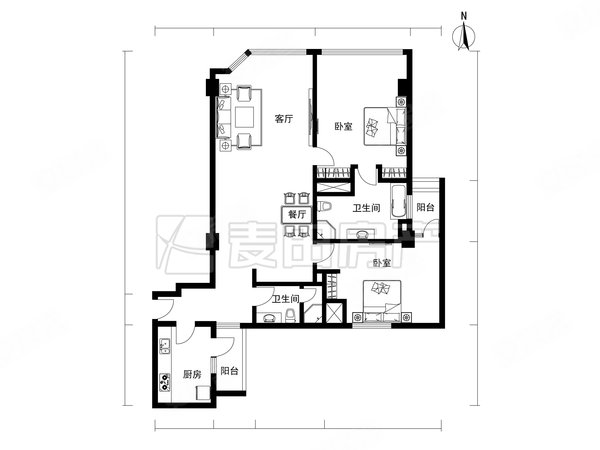 北京东城建国门贡院9号贡院9号 2室1厅2卫 配套齐全 159平 电梯房