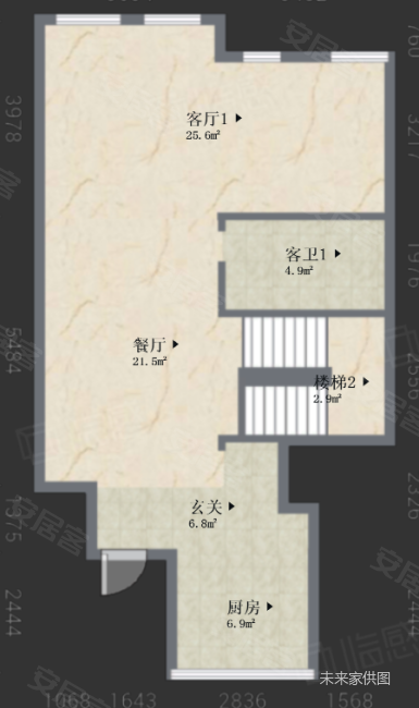 宫园巧筑(公寓住宅)3室2厅5卫171.7㎡南905万