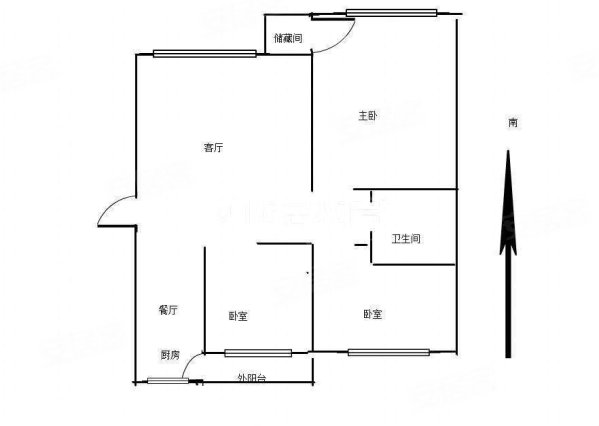 馨风雅居3室2厅1卫126.2㎡南北74万