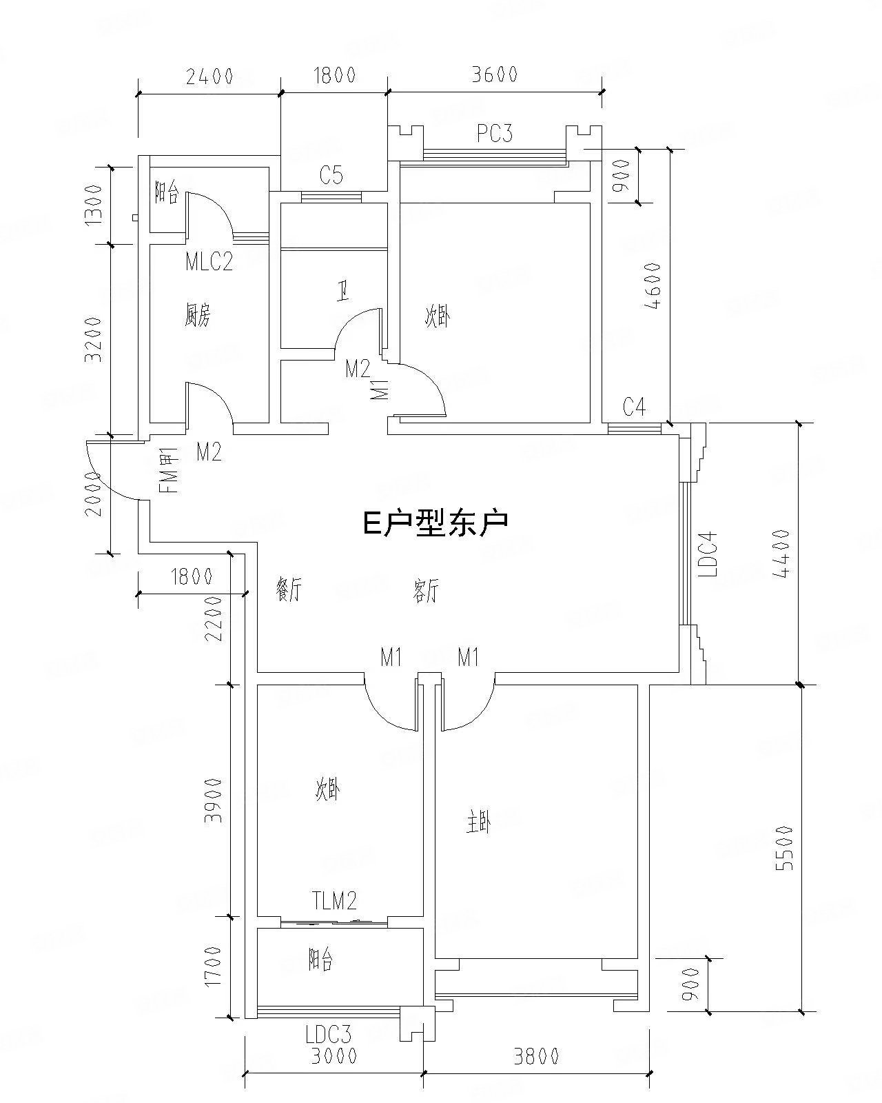 运中风华园多层4楼3室带地车库68万