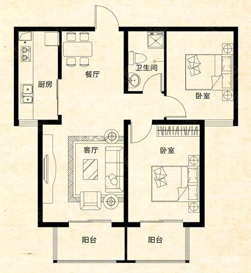 00平85万2室2厅1卫,兰州石化三街区二手房,85万,2室2厅,1卫,89平米
