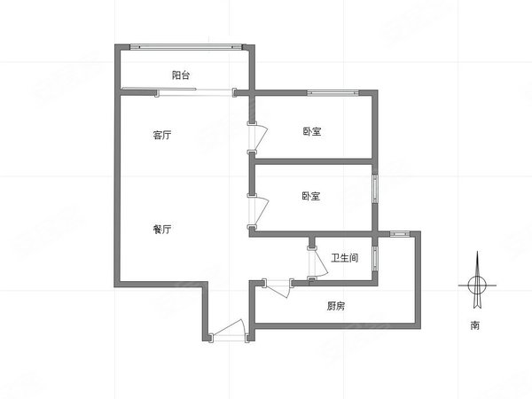 【多图】丽景苑(江北),南桥寺租房,南桥寺地铁站旁精装二房,中医院