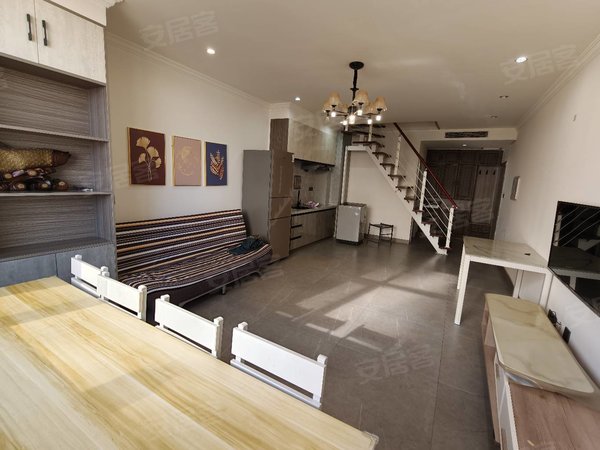 包头九原富力城天福广场天福广场！loft可商用！全套家具家电齐全，拎包入住，采光好出租房源真实图片