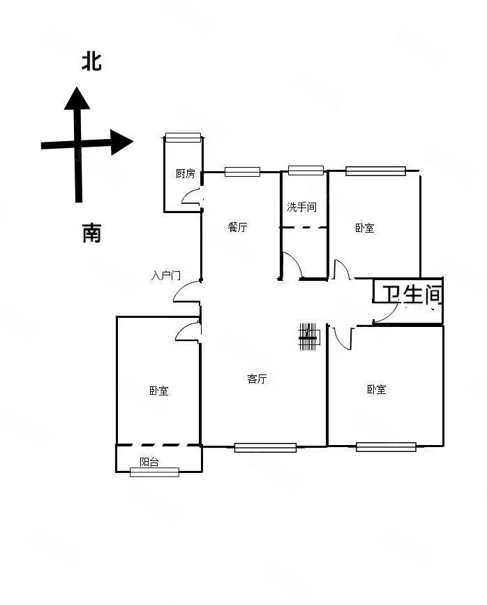 福荣世家(西区)3室2厅2卫137㎡南95万