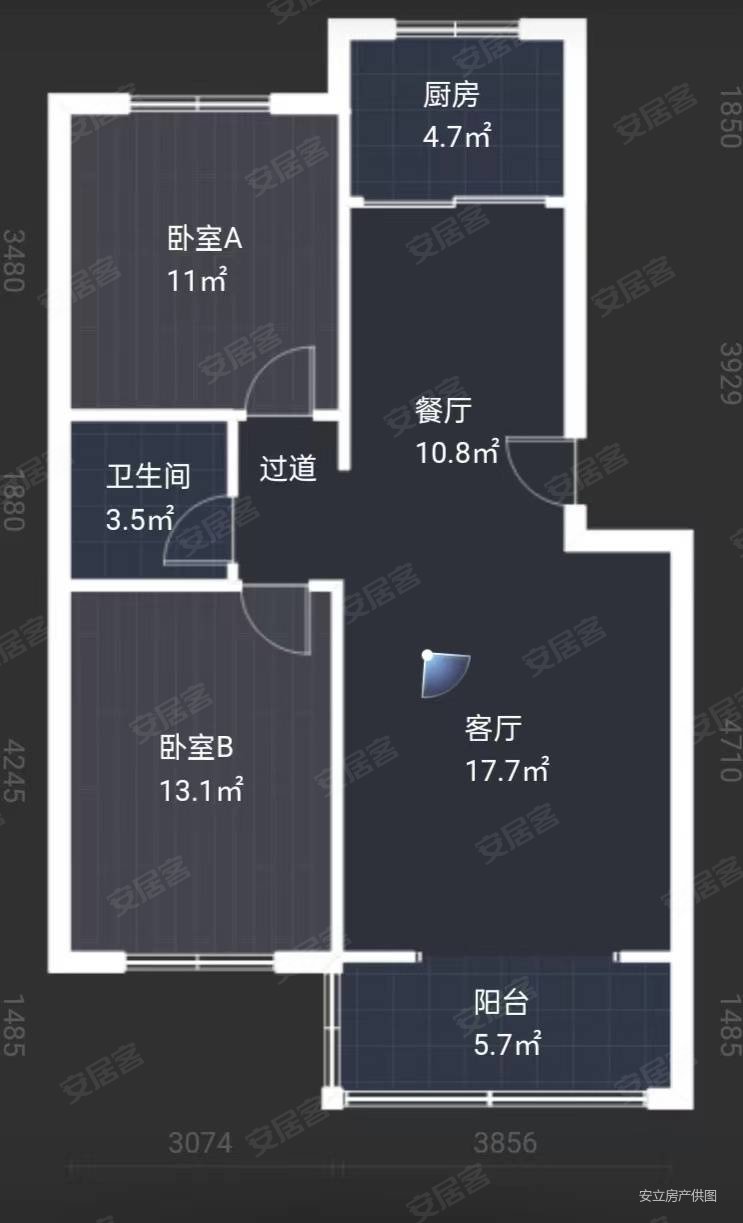 院子好房出售,立新巷住宅区二手房,62万,2室2厅,1卫,78平米-银川安居
