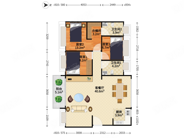 南山次新品质小区深铁懿府精装四房两卫诚心出售诚心出