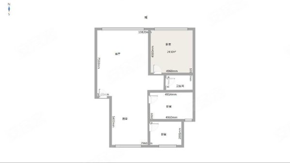 红云经典3室1厅1卫120㎡南北51万