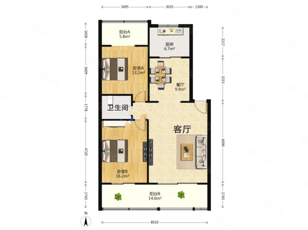 劳教所宿舍2室2厅南北通透28中北焦诚心出售