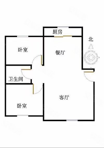 宏运铂郡(八一路)2室2厅1卫97㎡南北59.8万