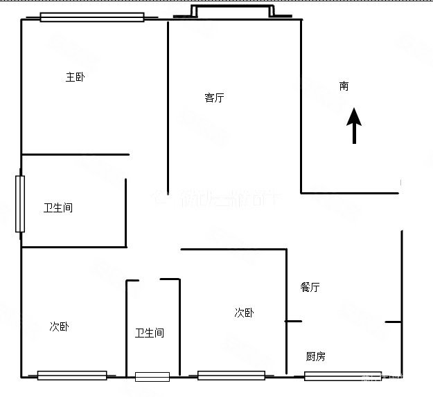 帝和海德公馆3室2厅2卫139㎡南北79.8万