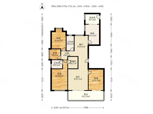 首开融侨首融府二手房,688万,4室2厅,2卫,172.33平米-福州安居客