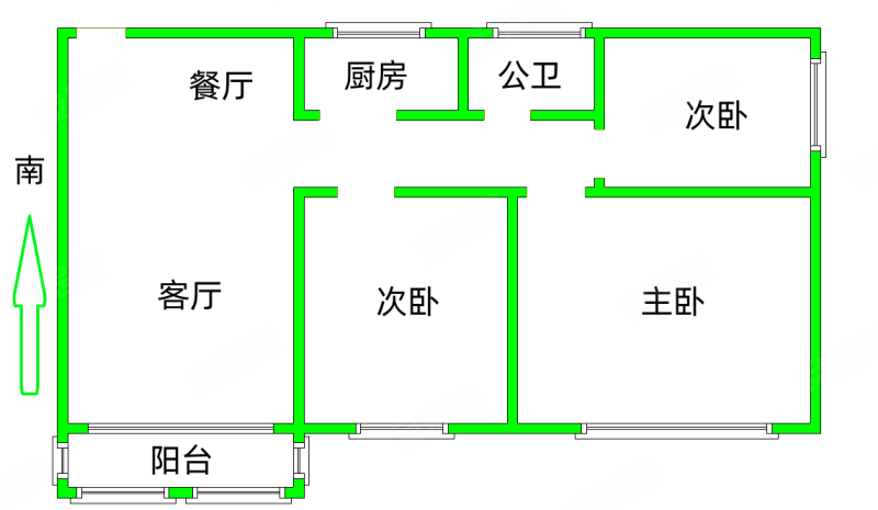 汇贤居(从化)3室2厅1卫83.8㎡西97万