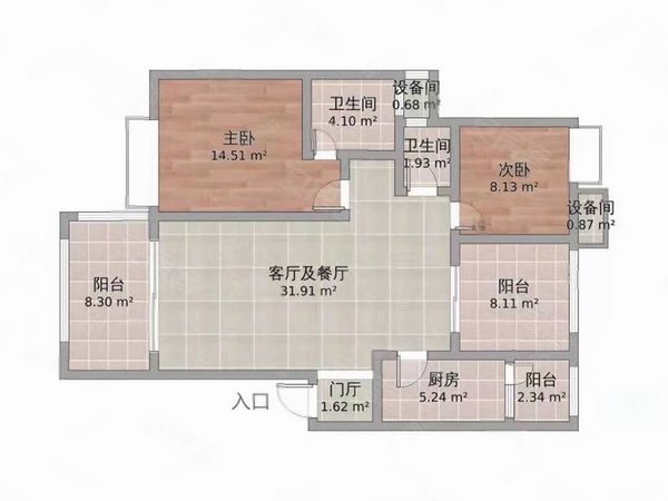 泸州江阳华润万象汇绿韵一期(实图实价)绿韵 精装大三室带车位2990 双