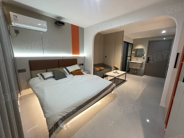 金华东阳东阳江北湖田小区湖田 西范 山口  附近 押一付一豪华装修 智能投影房带电梯出租房源真实图片