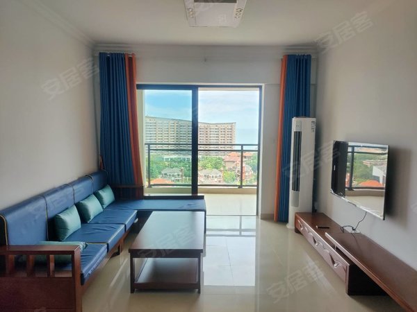 泉州石狮石狮周边中骏黄金海岸海悦湾 精装2室2厅1卫 中层看海 家具