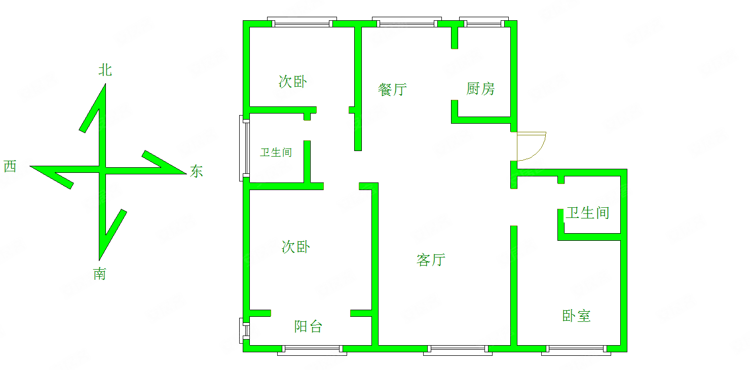 万浩红玺城大美如园3居2卫好楼层可贷款有车位