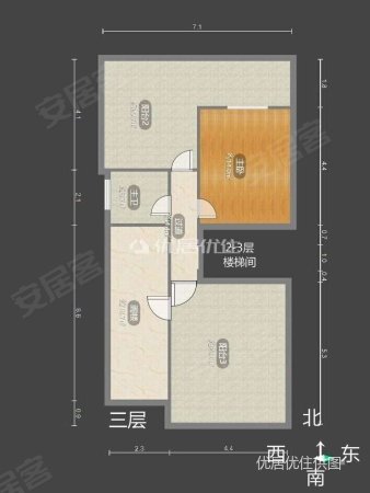 南湖学村7室2厅3卫248㎡南北113万