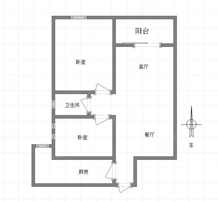 阳光丽舍2室2厅1卫79㎡南78万