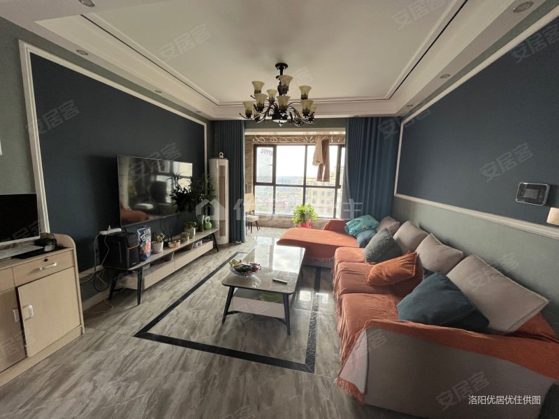 上海市场公园园林小区 精装三室 中间楼层 满二,君悦蓝庭(涧西)二手