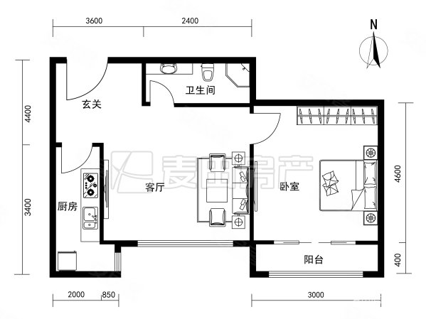 望京西园三区1室1厅1卫83.16㎡南429万