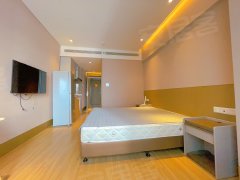 中懋天地酒店式公寓，一室带中央空调，免费健身。可短租