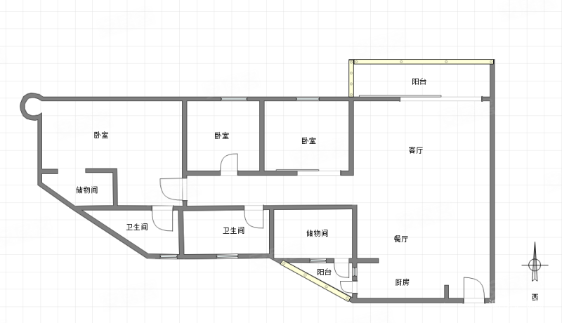 阳光华庭雅园3室2厅2卫155㎡南北130万