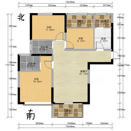 正商智慧城智园双卫临地铁南北通透板楼小区新精装修