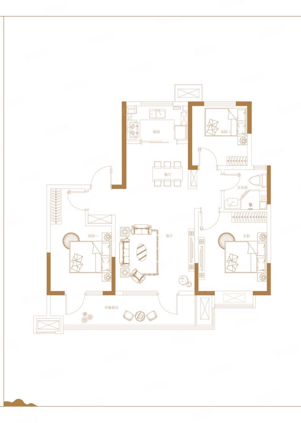 康大开元府 总价175万 业主急售 精装修 小高层 品