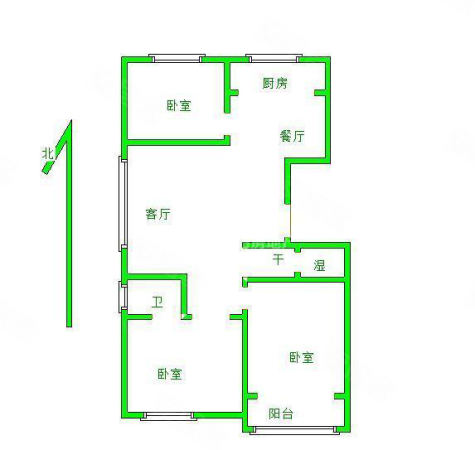 天恒御景花园3室2厅2卫120㎡南北137万