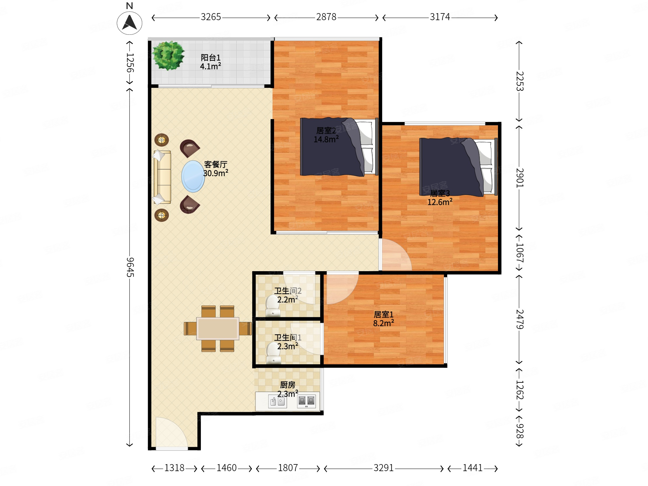 宝安中心区3房,西岸观邸8xx,欢乐港湾旁,新安站,价格可谈