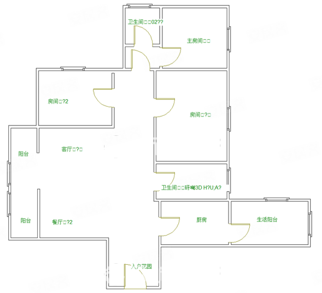 澜溪郡3室2厅2卫114.16㎡南125万