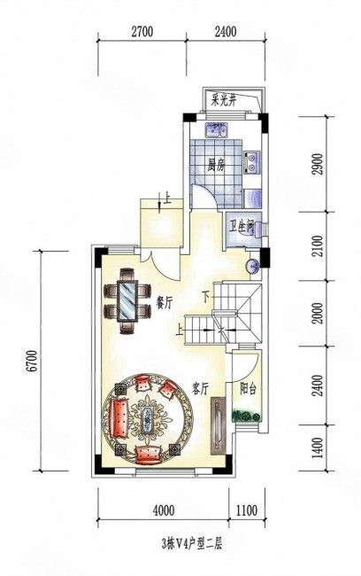 方圆东江月岛(别墅)4室2厅4卫151㎡南北280万