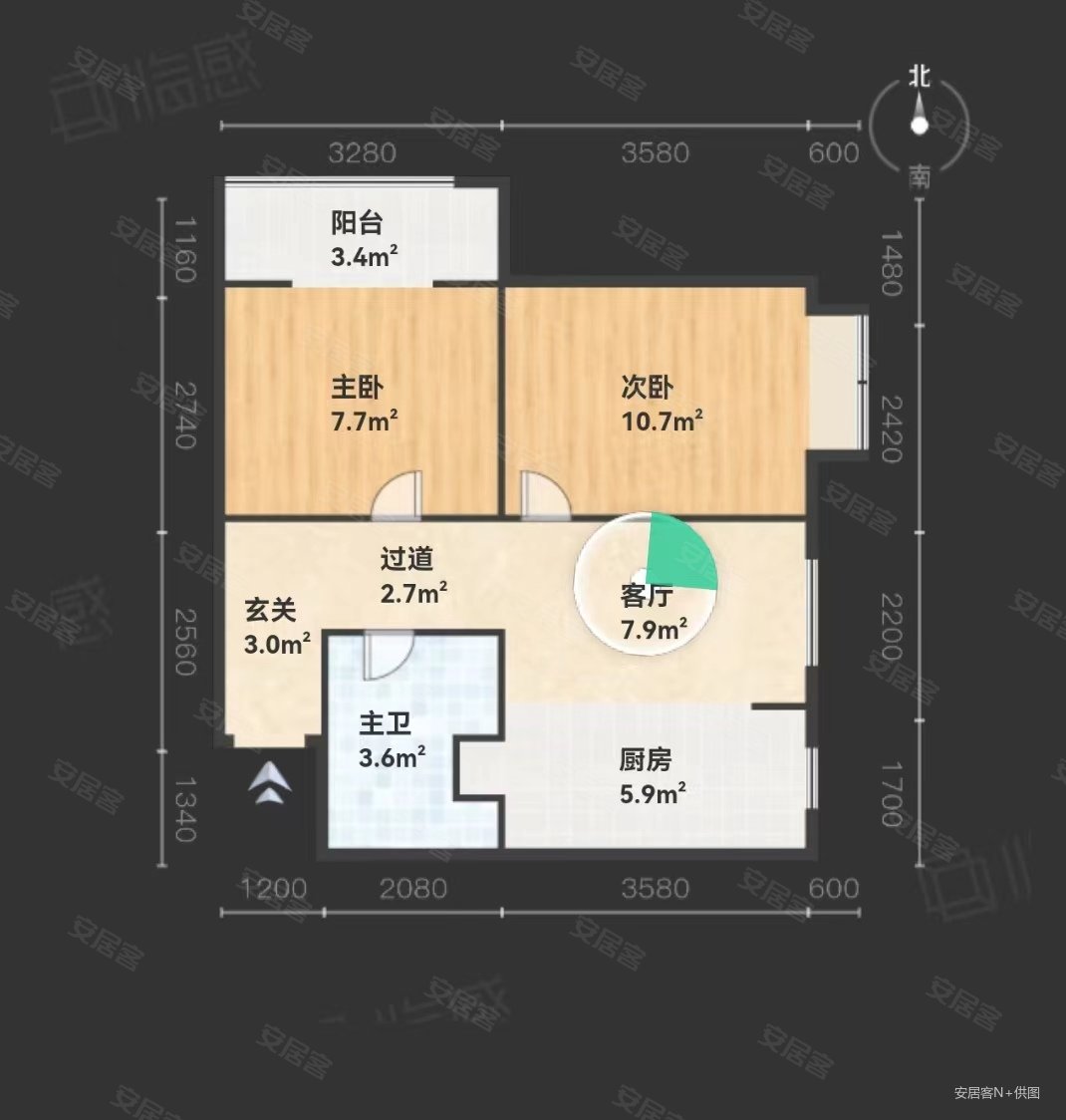 阳光城晋阳府3室2厅3卫158.34㎡南北192万