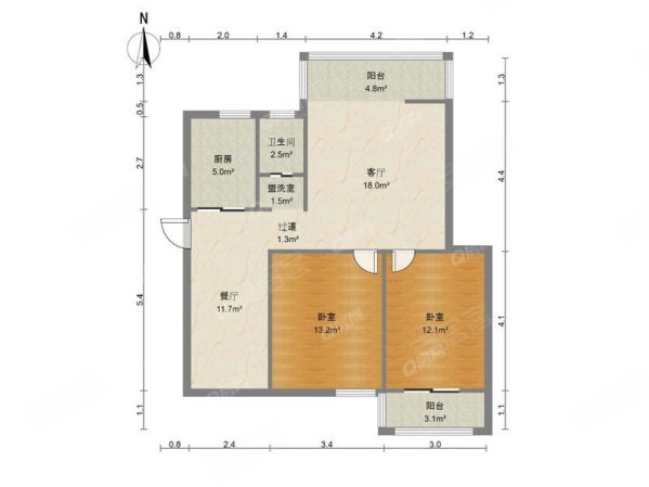 登云庭2室2厅1卫93.92㎡南135万