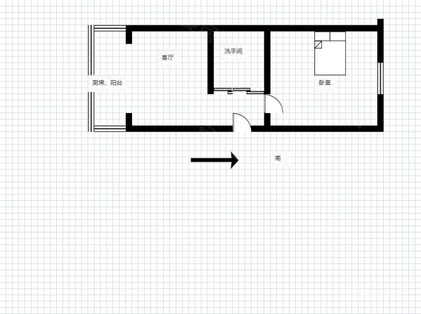 龙腾文理新时代1室0厅1卫52.6㎡北42万