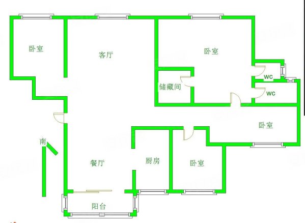 滨湖湾4室2厅2卫180㎡南北166万