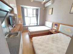 （双床可以和同学合租）中铁奥体26方一室公寓拎包入住家电齐全