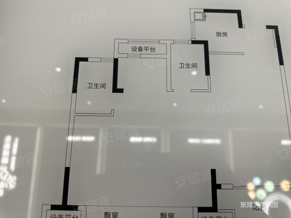 金麟花园3室2厅2卫95㎡南北185万