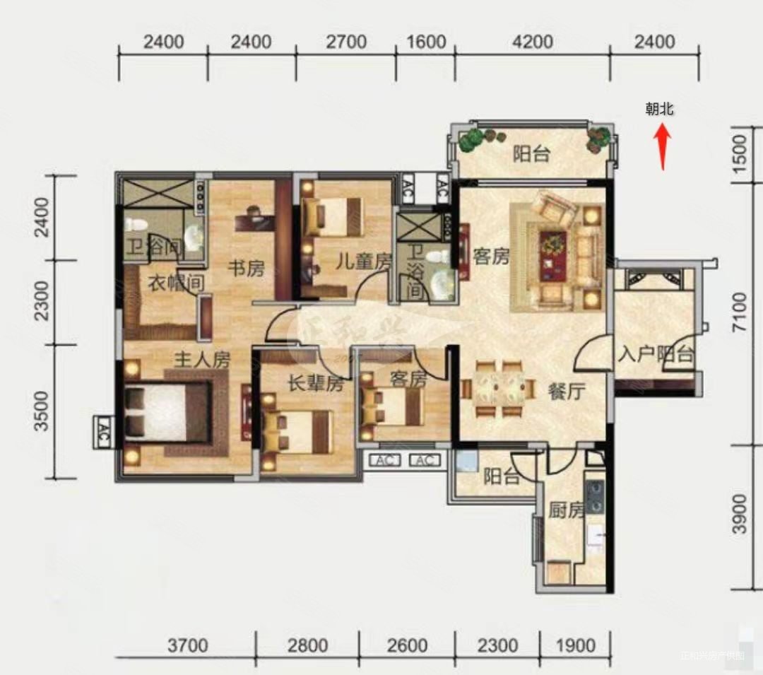 瀚林御景4房2厅企业力荐好房诚意出售