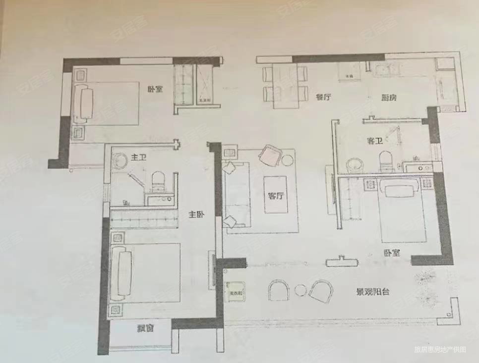 镇海村1室2厅1卫51㎡南北50万