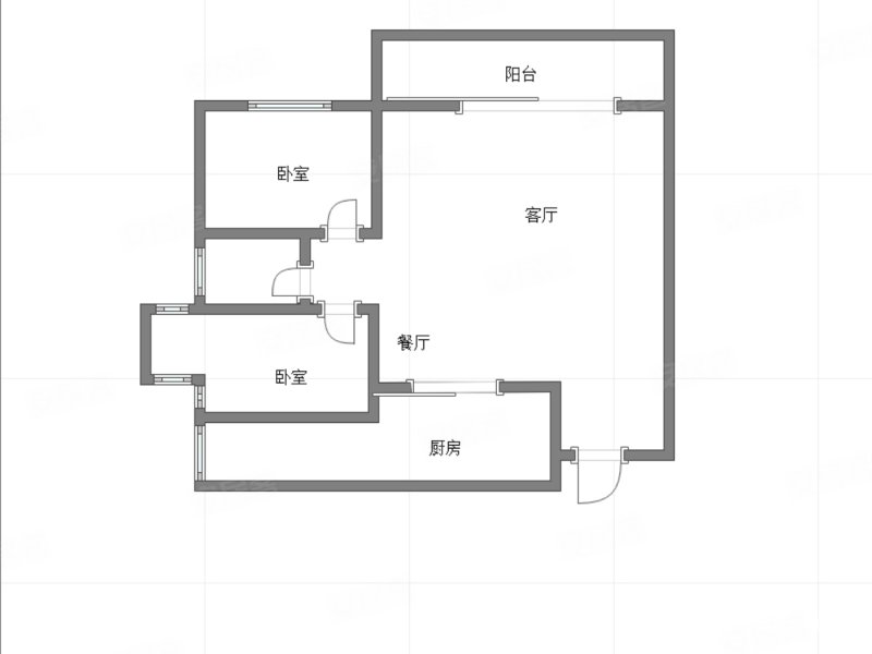 九鼎名都2室2厅1卫94.38㎡南北99万