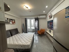 银川兴庆湖滨街可月付 中冶幸福宸 一室一厅 带空调密码锁 随时看房出租房源真实图片