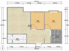 中兴路一号 2室2厅1卫  电梯房 豪华装修 99平米