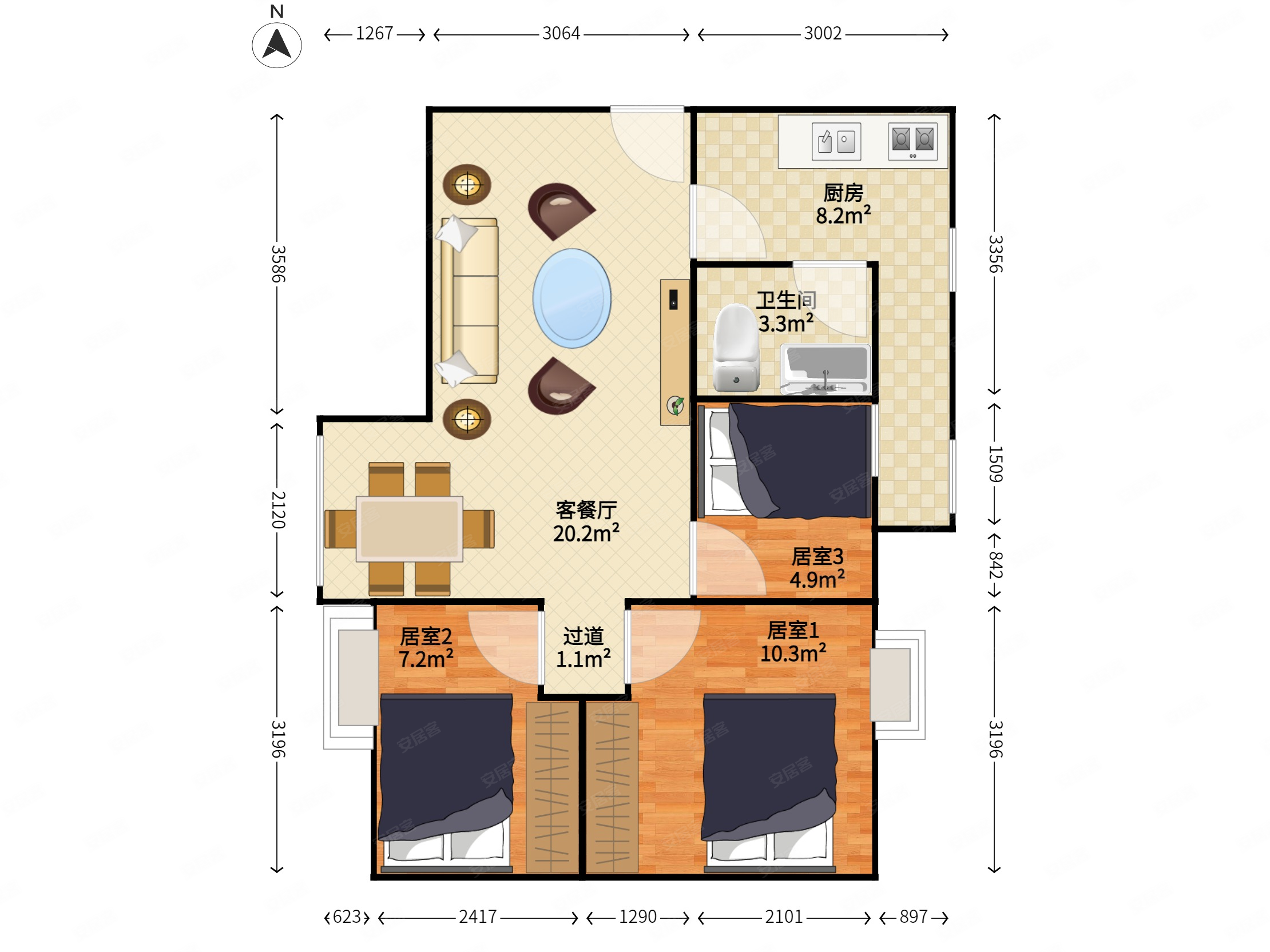 华景新城六期,逸宁居8楼,满五年,报价375万