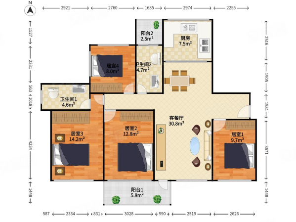 信义御珑豪园 高楼层视野无遮挡 产权清晰 近地铁