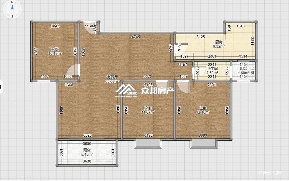 大都现代城 3室2厅 包过户 钥匙房 着急卖