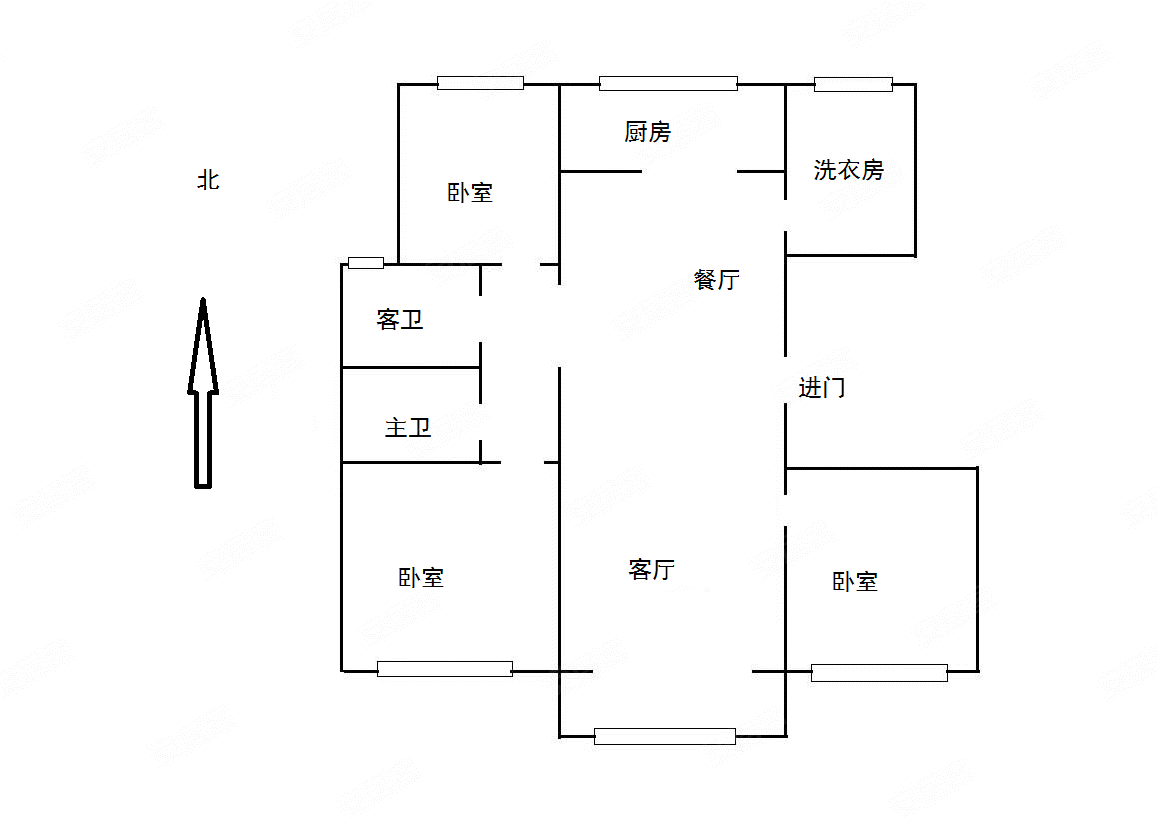 密云华润橡树湾(南区)3室2厅2卫139.99㎡南北339万