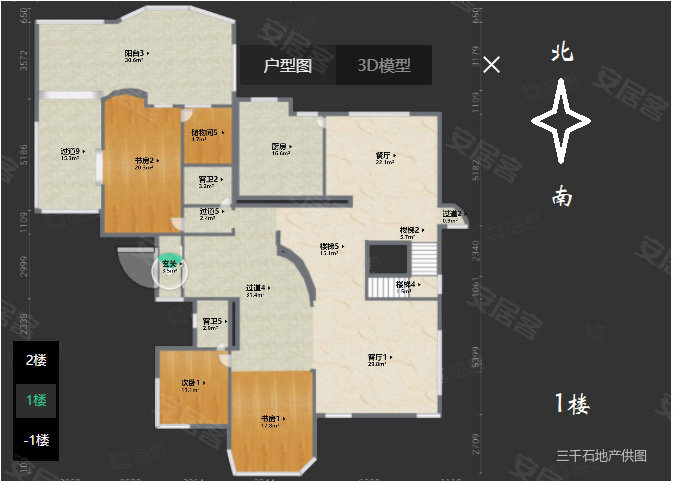 世茂佘山庄园(一期)5室3厅6卫766㎡南6600万