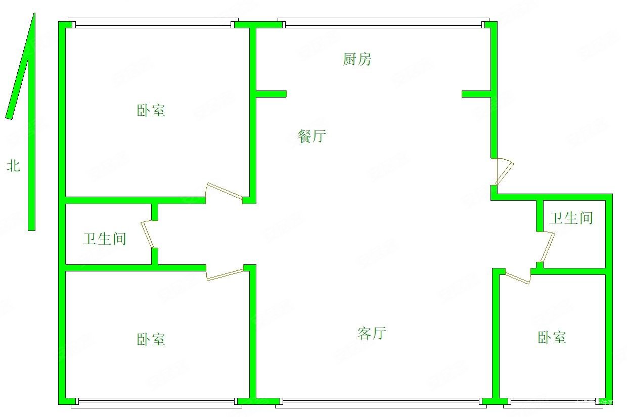 林业小区3室2厅2卫133㎡南148万