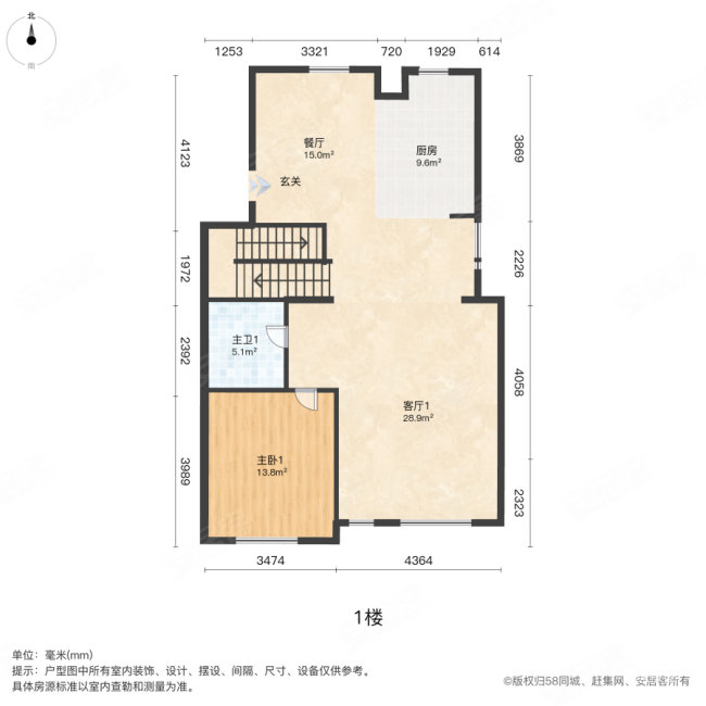 亿博香墅里3室2厅2卫177.23㎡南北230万